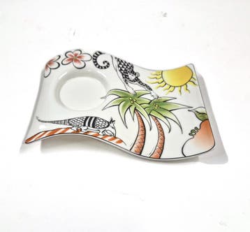 Villeroy & Boch NewWave Caffè Jungle gebaksbordje met, Collections, Verzenden