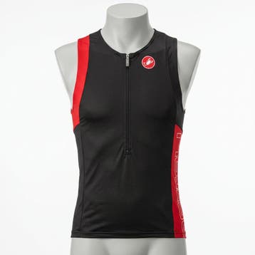 CASTELLI FREE TRI TOP Top Zwart / Rood (AAA), Ophalen of Verzenden, Nieuw