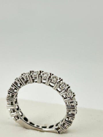 Ring - 18 karaat Witgoud - 1.70ct. tw. Diamant (Natuurlijk), Nieuw