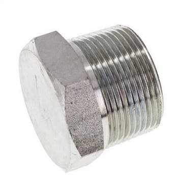 1 1/4 NPT mâle Acier zingué Bouchon de fermeture avec Hex, Verzenden, Nieuw