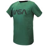 NASA T-Shirt Groen Zwart Logo - Officiële Merchandise, Nieuw