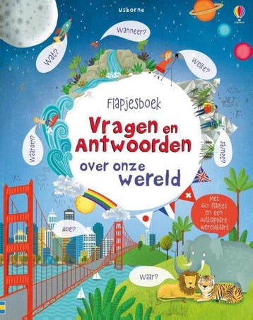 Flapjesboek vragen en antwoorden over onze wereld - Usborne, Boeken, Verzenden, Nieuw
