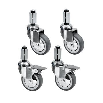 Wielenset | STANDARD LINE EVO | 4 Wielen (2 Geremd) Diamond, Verzenden, Nieuw in verpakking