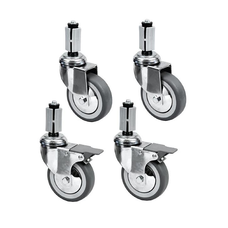 Wielenset | STANDARD LINE EVO | 4 Wielen (2 Geremd) Diamond, Zakelijke goederen, Horeca | Keukenapparatuur, Nieuw in verpakking