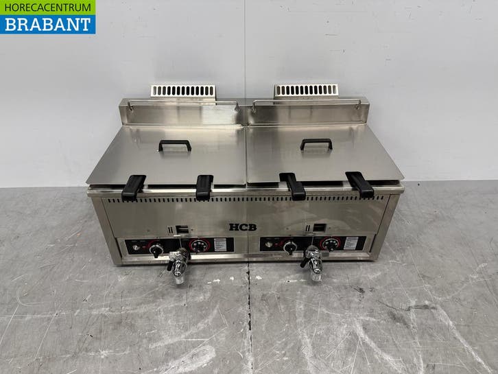 RVS Dubbele Friteuse Frituur 2 x 30 liter PROPAAN gas Horeca, Articles professionnels, Horeca | Équipement de cuisine, Enlèvement ou Envoi