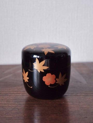 Natsume - Japanse Natsume van zwarte lak met maki-e van, Antiek en Kunst