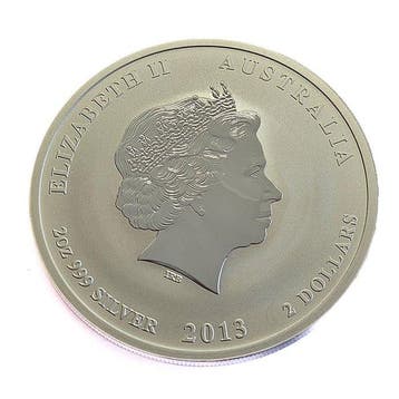 Australië. 2 Dollars 2013 Year of the Snake