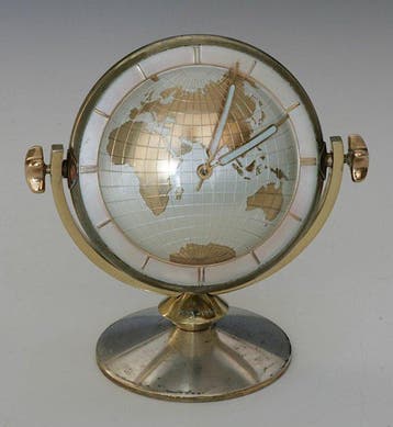 Horloge de table - Moderne du milieu de siècle Laiton -