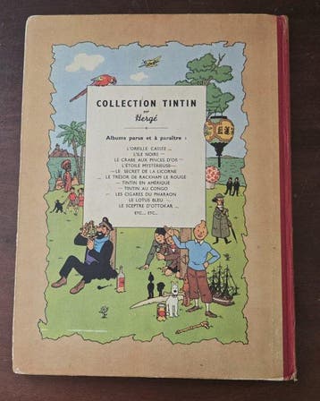 Tintin T5 - Le Lotus Bleu (B1) – C – EO couleur - 1 Album -, Nieuw