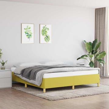 vidaXL Boxspring bed 180x200 cm stof groen, Verzenden
