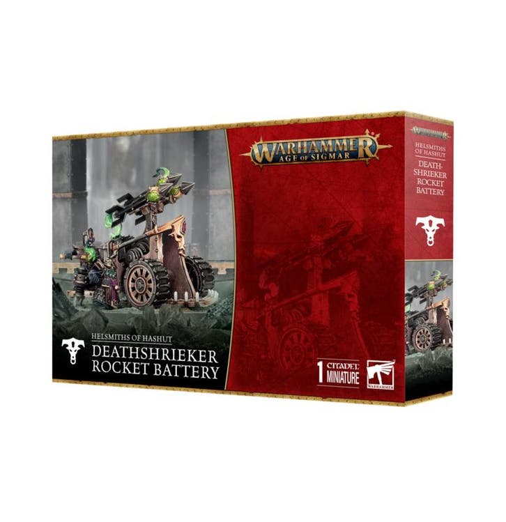 Helsmiths of Hashut Deathshrieker rocket battery (Warhammer, Hobby en Vrije tijd, Wargaming, Ophalen of Verzenden