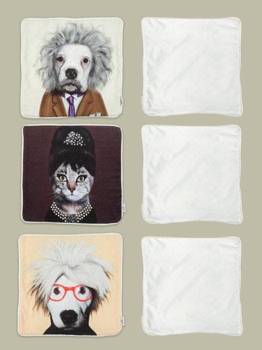 TexStilArt - PETICON - 3 stuks exclusieve kussenslopen -, Antiek en Kunst, Antiek | Tapijten, Tafelkleden en Textiel