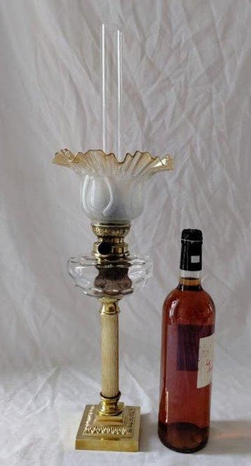 Hugo Schneider AG (HASAG) - Petroleumlamp - olielamp - Pate, Antiek en Kunst