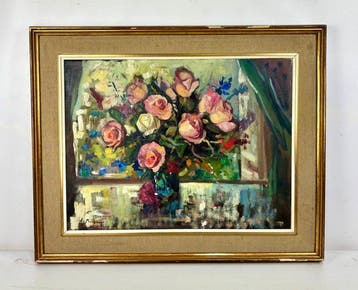 Alberto Muñoz Boquera (1925) - Jarrón con rosas