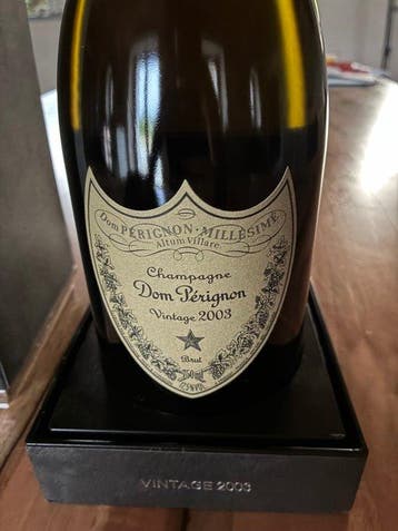 2003 Dom Pérignon - Champagne Brut - 1 Bouteille (0,75 l), Verzamelen, Nieuw