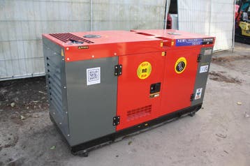 Veiling: Generator Kawakenki KK30-III-SSS Diesel 30kVA 2025, Articles professionnels, Machines & Construction | Générateurs, Ophalen