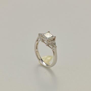 Ring - 14 karaat Witgoud - 2.24ct. tw. Diamant (Lab-grown) -, Nieuw