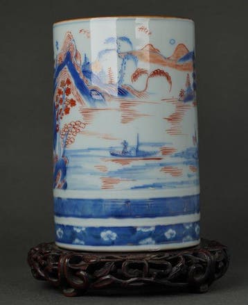 Kangxi (1662-1722) - Holds 1,2 Litres - Kroes - Veel, Antiek en Kunst
