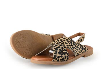 Milo &amp; Mila Sandalen in maat 38 Bruin, Bruin, Verzenden, Sandalen of Muiltjes, Zo goed als nieuw