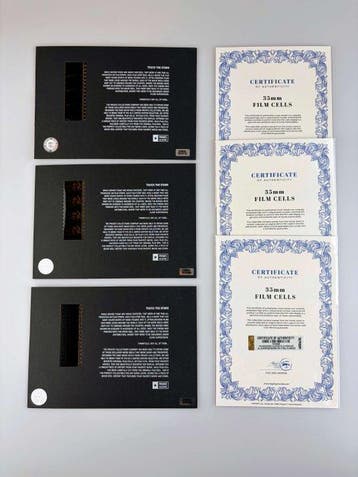 Jurassic Park – Rare Trilogy Set of 3 Mounted 35mm Film, Verzamelen, Nieuw