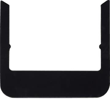 Cadre design arrondi en verre noir de Hager Berker - WD1135, Doe-het-zelf en Bouw, Verzenden, Nieuw