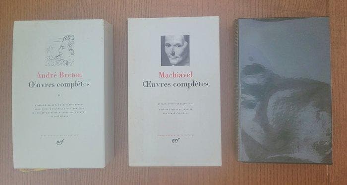 André Breton; Machiavel; Stéphane Mallarmé - LA PLEIADE, Antiek en Kunst, Antiek | Boeken en Manuscripten