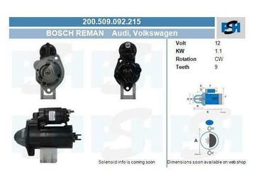 Startmotor 1,1 kW AUDI 80 B3+B4 100 C4 A4 B5+B6+B7 A6 C4+C5, Autos : Pièces & Accessoires, Ophalen of Verzenden