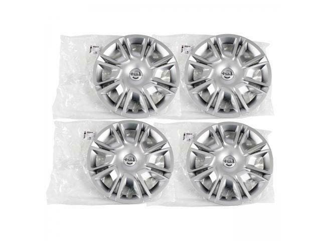 4x ORIGINAL Wielnaafafdekking Opel Wieldop ZILVER 16 inch CR, Auto-onderdelen, Banden en Velgen, Ophalen of Verzenden