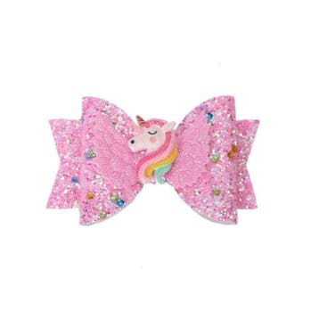 Prinsessenjurk - Unicorn strik - glitter pink - Kleedje, Verzenden, Nieuw