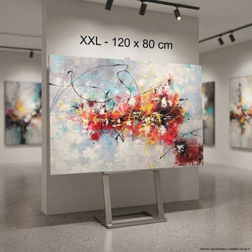 Monika Spiewak - Abstract - Oil Painting Stretched On The