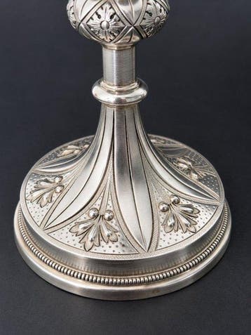 Kelk - Vermeille, .950 zilver - Kelk van massief zilver (