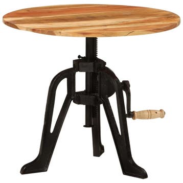 vidaXL Bijzettafel 60x(42-62) cm massief acaciahout en, Verzenden