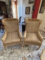 Fauteuil (2) - Verguld hout