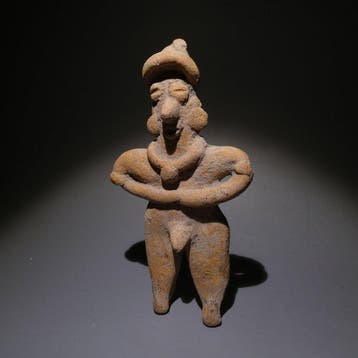 Colima, Westkust van Mexico Terracotta Figuur. Prima. 12 cm