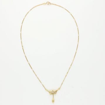 Ketting met hanger - 14 karaat Geel goud