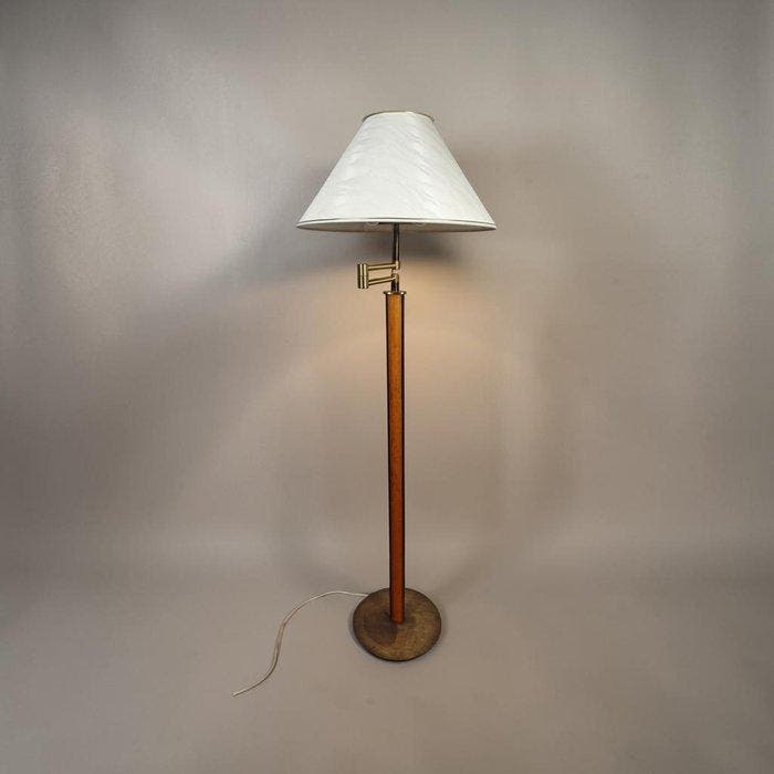 Staande lamp - Brons, Hout, Antiek en Kunst, Curiosa en Brocante