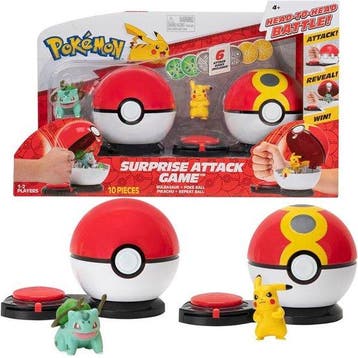 Pokémon Surprise Attack Actiespel - Pikachu en Bulbasaur..., Verzenden