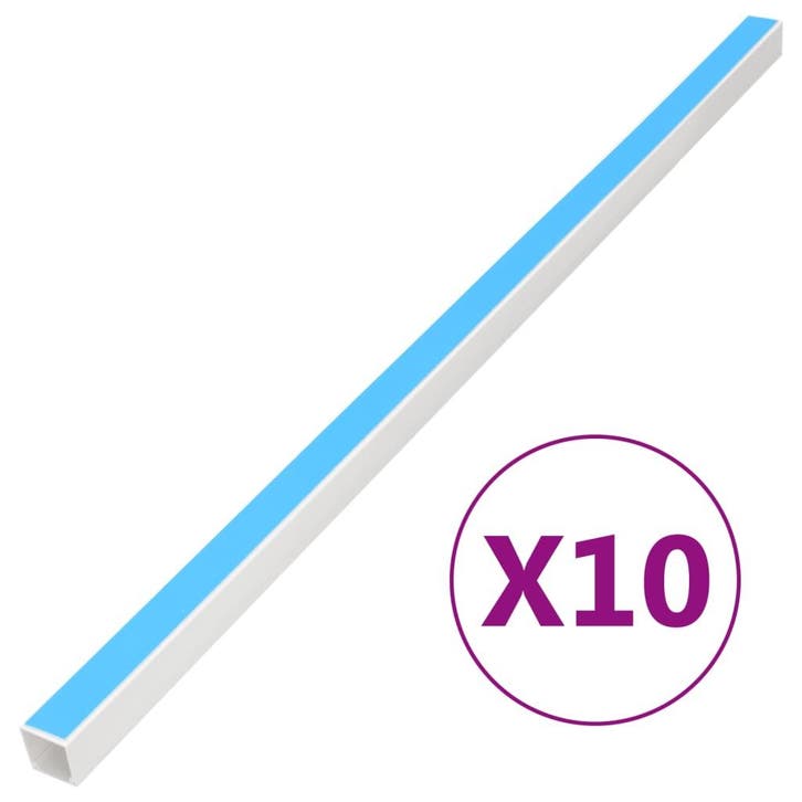 vidaXL Kabelgoot zelfklevend 33x33 mm 10 m PVC, Computers en Software, Pc- en Netwerkkabels, Nieuw, Verzenden