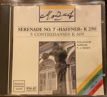 Mozart - Franzjosef Maier, Das Collegium Aureum - Haffner-Se, Verzenden