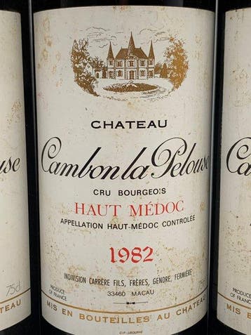 1982 Chateau Cambon la Pelouse - Haut-Médoc Cru Bourgeois -, Verzamelen, Wijnen, Nieuw