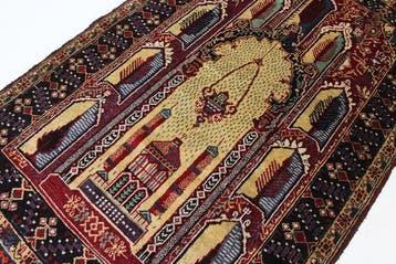 Beloudj - Tapijt - 136 cm - 87 cm - Ouder Afghaans Balutsch