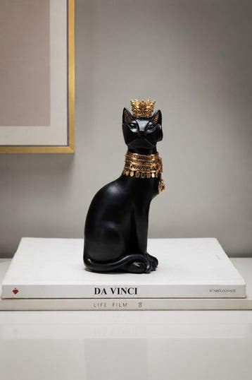 sculptuur, Royal Egyptian Bastet Cat Sculpture –