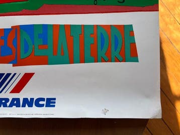 Roger Bezombes - Affiche ORIGINALE AIR FRANCE — « Merveilles
