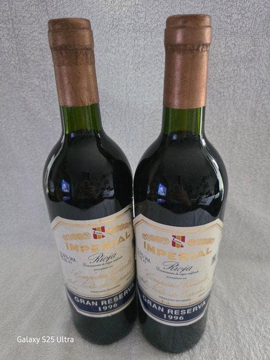 1996 Imperial Gran Reserva - Rioja Gran Reserva - 2 Fles, Verzamelen, Wijnen