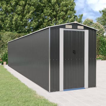 vidaXL Tuinschuur 192x938x223 cm gegalvaniseerd staal, Verzenden