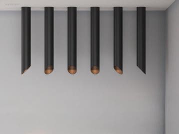 (24x) GU10 Opbouw design armatuur cilinder zand..., Nieuw