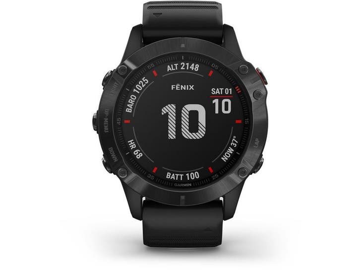 Garmin fnix 6 Pro - Smartwatch - GPS outdoor - Grijs, Handtassen en Accessoires, Smartwatches, Zo goed als nieuw, Verzenden