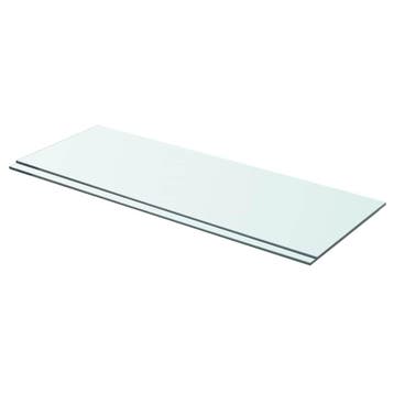 vidaXL Schappen 2 st 70x25 cm glas transparant, Verzenden