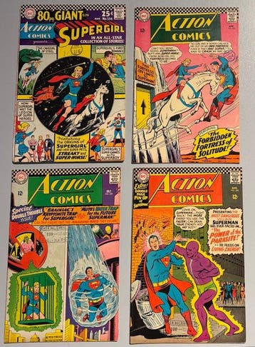 Action Comics #334 (Giant), 336, 339, 340 (poster) - 4 Comic, Livres, BD | Comics