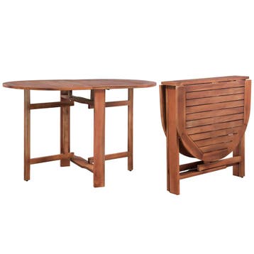vidaXL Tuintafel 120x70x74 cm massief acaciahout, Tuin en Terras, Verzenden, Nieuw